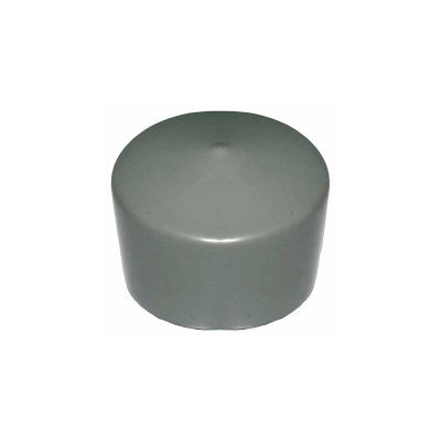 Sign Post External Round Cap - Grey - 89mm