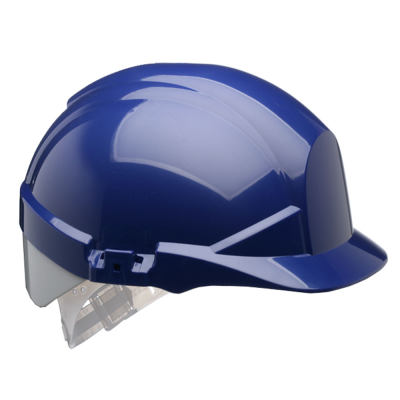 Centurion Reflex Vented Slip Ratchet Safety Helmet - Blue / Silver