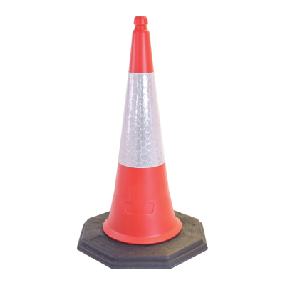 Ranger Orange Traffic Cone with D2 Sleeve - 2 Part - 1 Metre