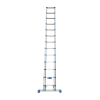 Compactstep L Telescopic Ladder & Stabiliser Bar - 13 Rungs - 3.8 Metres