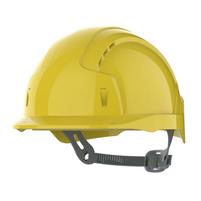 JSP EVOLite Vented Slip Ratchet Safety Helmet - Yellow