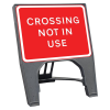 Q-Sign Complete - Crossing Not In Use - 600 x 450mm