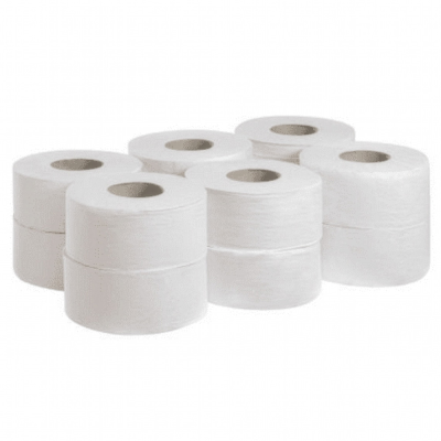 Toilet Mini Jumbo Rolls - 3 inch Core - Box of 12