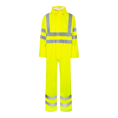 Lyngsoe FR-LR57 FR AS Waterproof Hi-Vis Coverall - Yellow / S