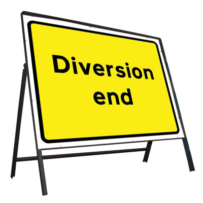 Jazz Sign Complete Riveted - Diversion End - 1050 x 750mm