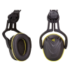 MSA V-Gard Helmet Mounted Ear Defenders Black / Yellow - 32dB SNR