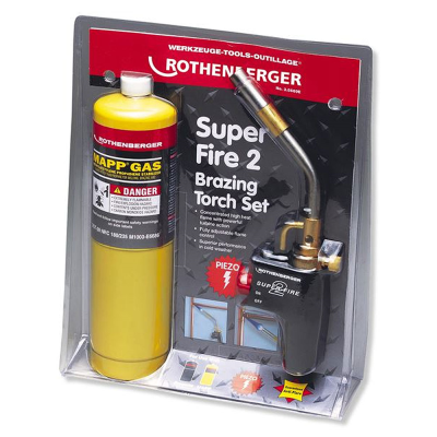 Rothenberger Super Fire 2 Torch Set c/w Mapp Gas (35669E)