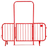 Metal Entrance Barrier With Gate - Red - 2.3 Metres