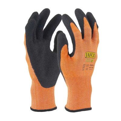 Jafco Eco JFG509 Latex Crinkle Palm Recycled Safety Gloves - Cut Level C - Small / Size 7