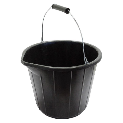 PVC Pouring Bucket - Black - 14 Litre