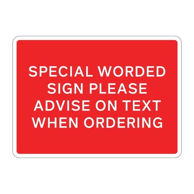 Jazz Sign Plate - Special White on Red - 1050 x 750 x 2mm