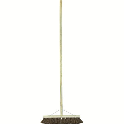 Broom with 4.5ft Handle - Bassine 13 Inch