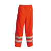 Lyngsoe FR-LR52 FR AS Waterproof Hi-Vis Rain Trousers - Orange / XS