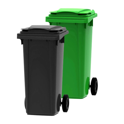 Plastic Black Wheelie Bin - 120 Litre