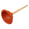 Sink Plunger with Wooden Handle