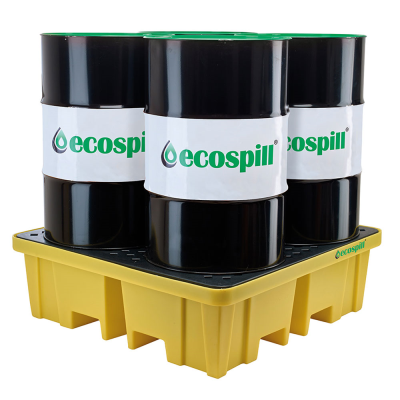 Spill Pallet 4 Drum c/w Grate (P3201315) Four Way Entry