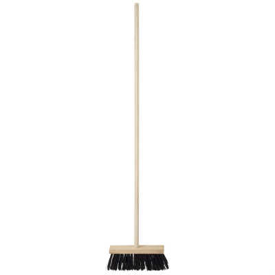 Broom with Handle - Poly 13 Inch