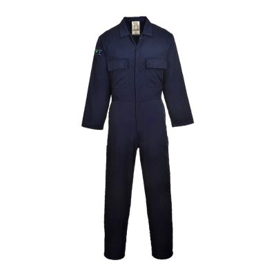 QFlame Boiler FR AS Navy Coverall - Regular Leg / XS - 34"