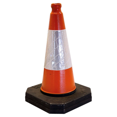Orange E Traffic Cone - 1 Part - 450mm