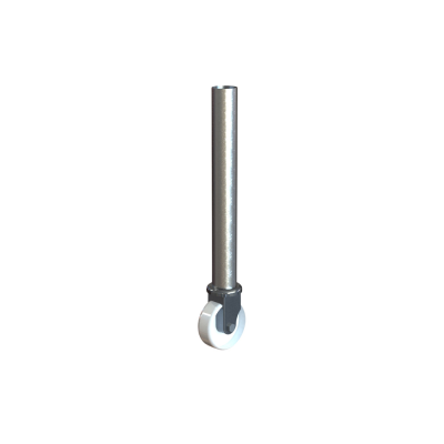 Heras Castor wheel with Swagged Top 100mm Nylon
