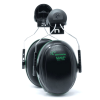 Centurion Sana Helmet Mounted Ear Defenders Black / Green - 25dB SNR