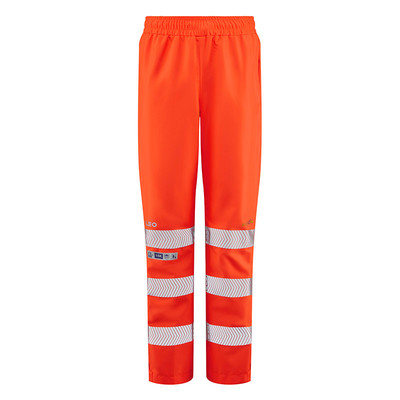 Leo Hannaford Women's 15K Hi-Vis Orange Waterproof Breathable Overtrousers