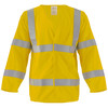 Jafco FR Velcro Hi-Vis Long-Sleeved Waistcoat - Yellow