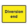 Bilingual Jazz Sign Plate 300mm Centres – Diversion Ends - 1050 x 750mm