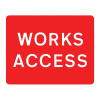 Jazz Sign Plate - Works Access - 1050 x 750 x 2mm