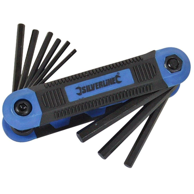 Allen Key Set S/Line AF 9 Pce Silverline (763580)