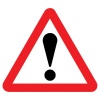 Jazz Triangle Sign Plate - Exclamation Mark - 600 x 2mm