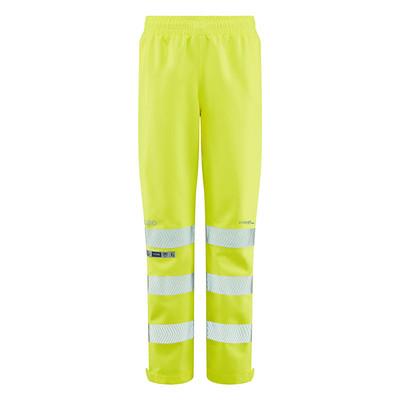 Leo Hannaford Women's 15K Hi-Vis Yellow Waterproof Breathable Overtrousers