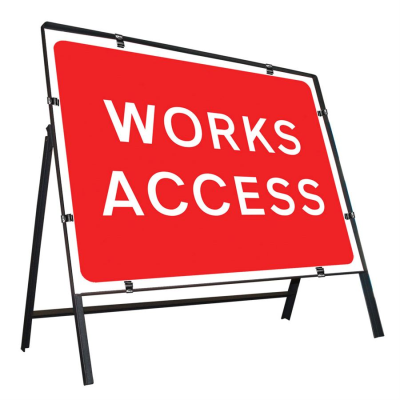 Jazz Sign Complete Clipped - Works Access - 1050 x 750mm