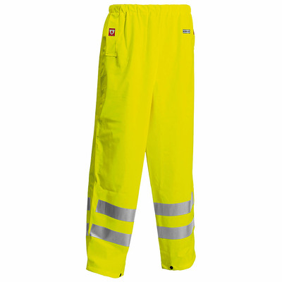 Jafco Microflex FR AS Waterproof Hi-Vis Rain Trousers - Yellow
