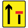 Jazz Sign Plate 300mm Centres - 2 Lane Closure - 800 x 900mm
