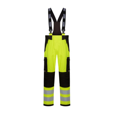 Lyngsoe ARC-LR15052 FR AS Waterproof Breathable Arc Hi-Vis Yellow Rain Trousers - S