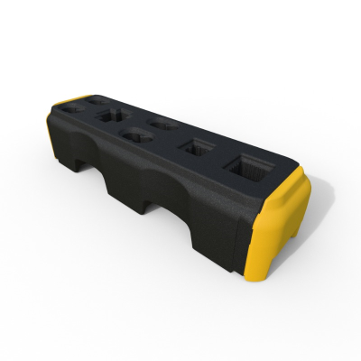 Melba Swintex MultiFit Base - Black with Yellow Ends - 18kg