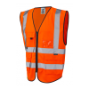 Leo Lynton Rail Hi-Vis Orange Superior Waistcoat - S