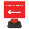 Hangman Sign Plate - Pedestrian Arrow Left - 600 x 450mm