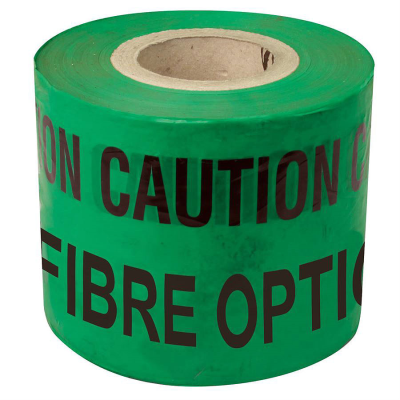 Caution Fibre Optic Cable Below Tape - 150mm x 365 Metres