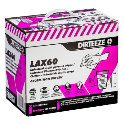 Wipes Dirteeze  LAX60 - Box of 150 (LAX60B150)
