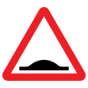 Jazz Triangle Sign Plate - Uneven Road - 600 x 2mm