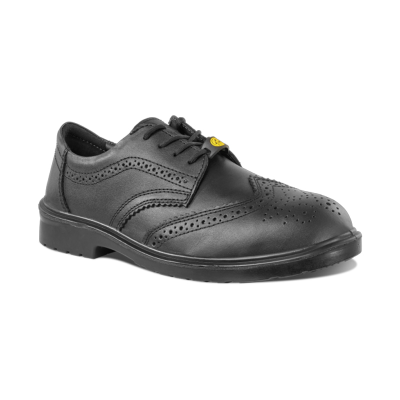 Rock Fall Brooklyn TC500 Black Brogue Safety Shoes