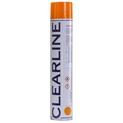 Orange Temporary Road Marking Spray Paint - 750ml