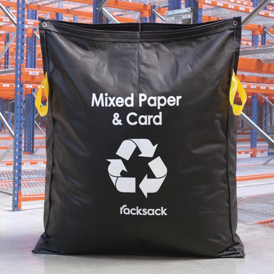 BLUE RACKSACK MIXED PAPER & CA